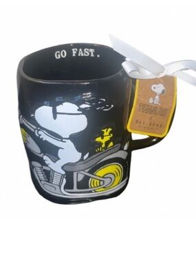 Rae Dunn Motorcycle Snoopy Mug
